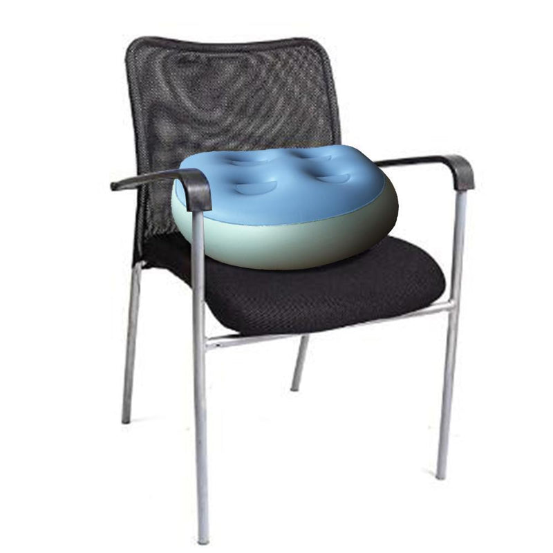Inflatable Cushion Tub Anti-Hemorrhoids Inflatable Seat Bath Pad Blue+Black