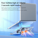 Foldable Laptop Desk Stand Cooling Fans Notebook Computer Holder Bracket Rack