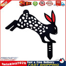 Acrylic Hollow Easter Bunny Ornaments Backyard Lawn Stake Yard Decor (E) Newly