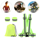 Reflective Running Vest Safety Gear Stay Visible & Safe Adjustable Ultralight