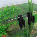 Aquarium Filtration Water Pipe Bucket Clip Tube Flow Control Clamp (Black) Newly