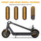 8pcs Wheels Hub Cap Protective Shells Reflective Stickers for M365 (Yellow)