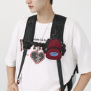 #A Mini Nylon Pendant Bag Fashion Men Women Waistcoat Chest Sling Crossbody Bags