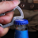 Survival Camping Hiking Rescue Gear Mini Carabiner Keychain EDC Multi Tool