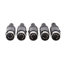 5 Pin Male DIN Plug Socket Solder Terminals Connector P5O LR