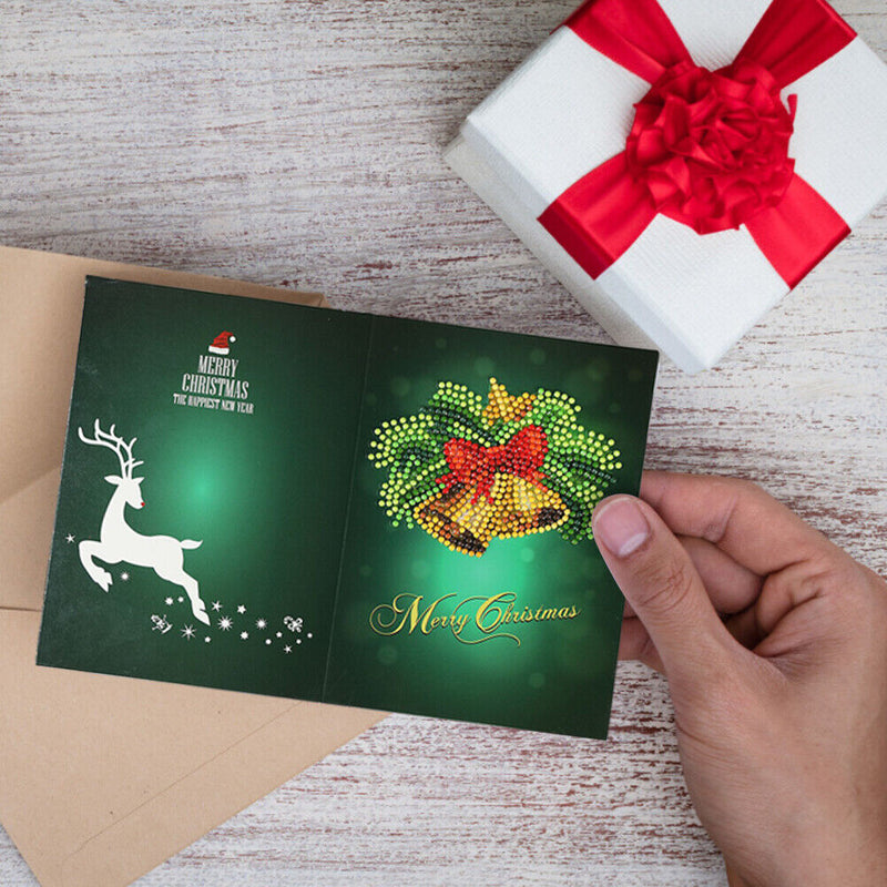 DIY Diamond Painting Christmas Card Special Shaped Drill Mosaic Greeting Card