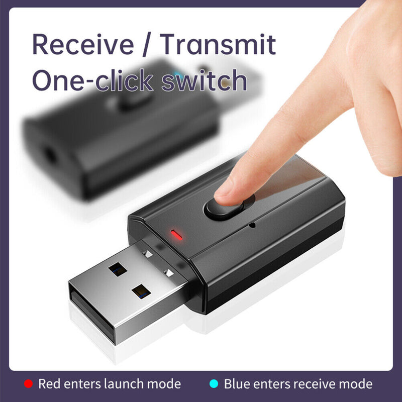 T7-5 Bluetooth 5.0 HiFi Audio Receiver Transmitter USB 3.5mm AUX Music Adapter