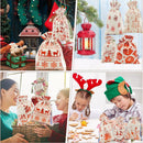 Drawstring Present Bags Santa Sack Christmas Stocking Christmas Gift Bag