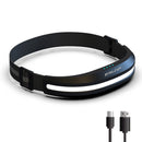 Cob LED Flashlight Waterproof Head Torch Portable Reflective for Running Cycling