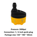 6 in 1 Adjustable Nozzle for 1/4 inch 3000psi High Pressure Washer (Yellow)