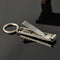 EDC Toe Care Keyring Ultra-thin Cutter Nail Clipper Stainless Steel Trimmer