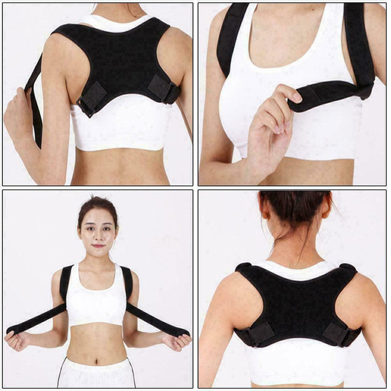 Posture Corrector Support Back Shoulder Brace Belt Adjustable Unisex P1K2