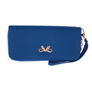 Fashion Lady Women Leather Clutch Wallet Long Card Holder Case Purse(Blue)