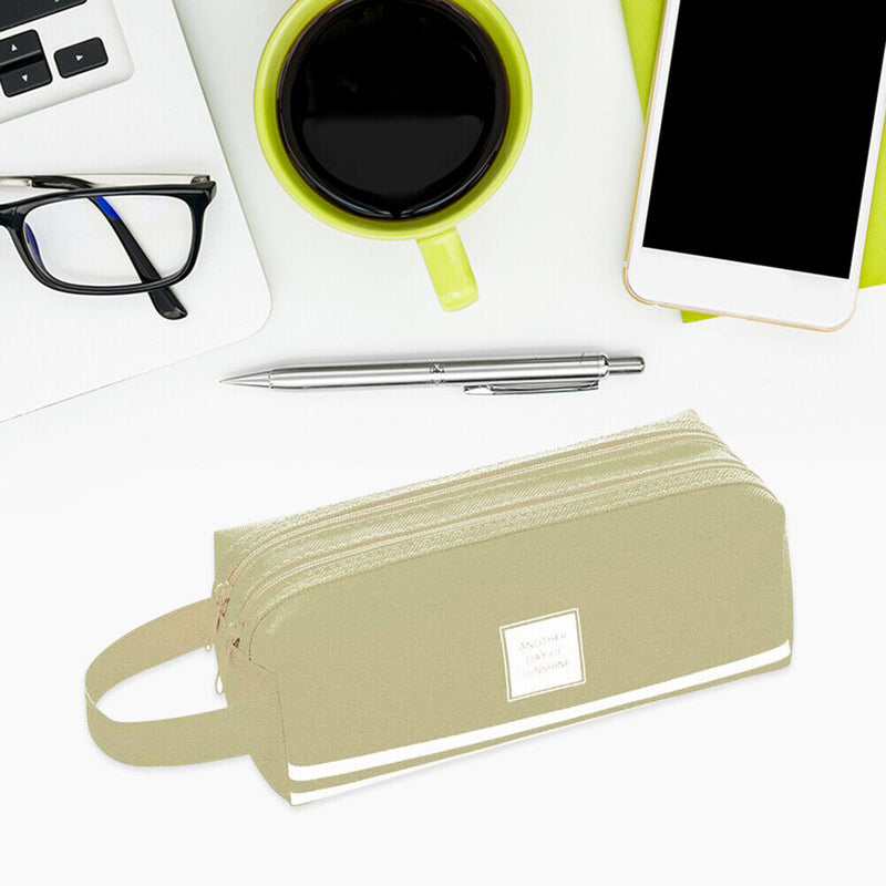 Large Capacity Pencil Cases Bags Zipper Korean School Office Stationary Suppl