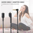 Audio Cable + 3.5mm Male to Female Adapter for SteelSeries Arctis 7 5 3 Newly