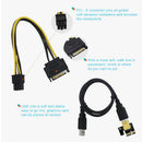 5VER009C-PLUS PCIe Riser with LED USB 3.0 PCI-E 1X to 16X Extender (Red)