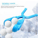 Winter Plastic Snowball Clip Kids Snow Sand Ball Maker Mold Toys (Double)