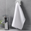 Punch Free Towel Plug Holder Bathroom Kitchen Towels Organizer Rack (Grey)