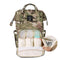 Waterproof Mummy Diaper Bags Backpack Large Capacity Baby Care (Light Camo)