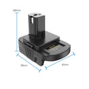 Li-ion Battery Adapter DM18RLFor Dewalt For Milwaukee 18V-20V To For RYOBI 18V
