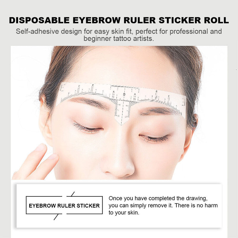 1 Roll Eyebrow Positioning Measure Tools Girls Women Beginners Cosmetic Tools