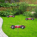 Metal Racer Windmill Aircraft Wind Spinners Outdoor Garden Yard Decor (A)