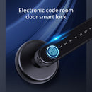 Fingerprint Door Lock 2 in 1 Biometric Password Lever Handle Lock (Black) Newly