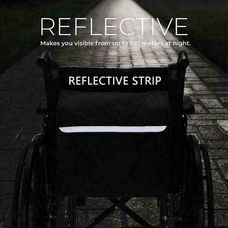 Multifunction Wheelchair Bag Mobility Scooter Padded Backpack Rear F1X7 Z8B4