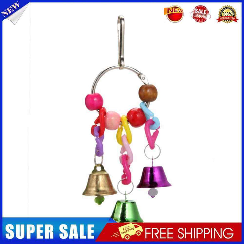 Parrot Bell Toys Hanging Toys Colorful Pet Bird Toys Parrots Bells