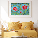 5D Diamond Painting Lotus Flower Set Full Round Mosaic Pictures DIY Home Decor