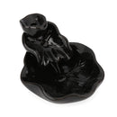 Lotus Ceramic Censer Smog Backflow Office Home Decor (Incense Burner-B)