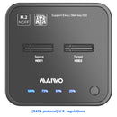 MAIWO K3016S Type C Hard Drive Docking M.2 SSD SATA Dual Bay Station (US)