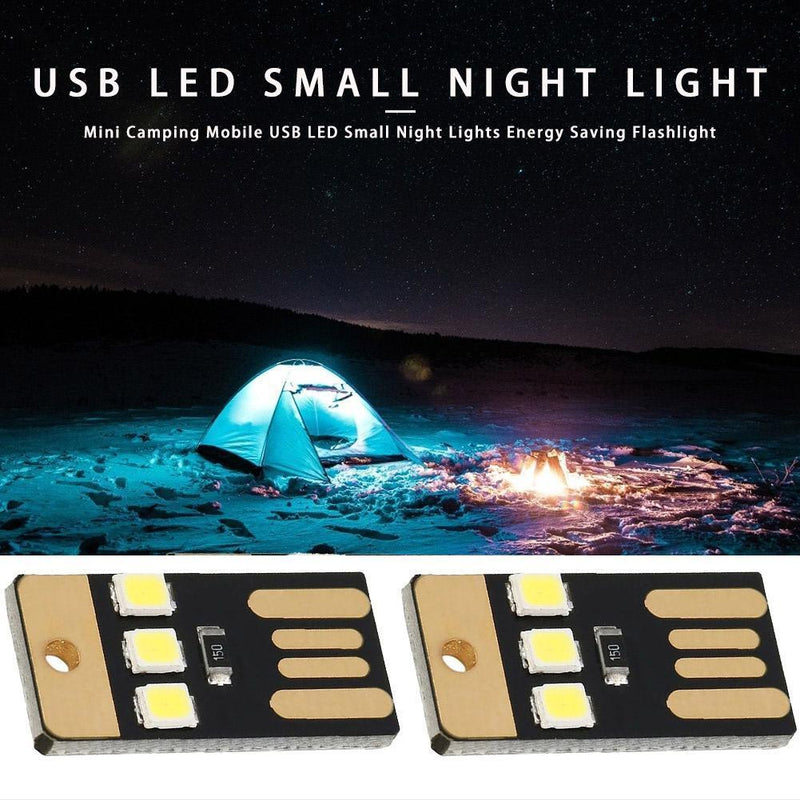 Camping Portable Mini LED Lights Energy Saving Rechargeable Lamp (5pcs)
