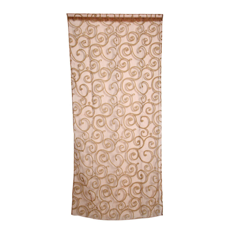 Yarn Window Tulle Curtains Window Voile Curtains for Living Room (Coffee