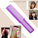 Hairdressing Carbon Anti-static Comb Wide Tooth Hair Clipper Comb (Purple) Newly
