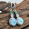 Wedding Jewelry Party Moonstone Earrings Topaz Ear Stud Peridot Moonstone