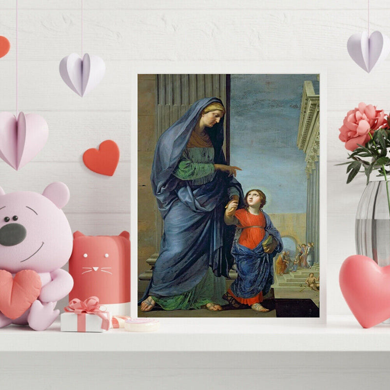 Virgin Child Colouring Oil Canvas Picture DIY Hand Painted Paint By Numbers Kit