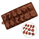 DIY Crafts Chocolate Santa head Stocking Silicone Mould Cake Snowman Tree