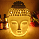 Essential Oil Burner Diffuser, Ceramic Buddha Head Aromatherapy Wax Melt Burners