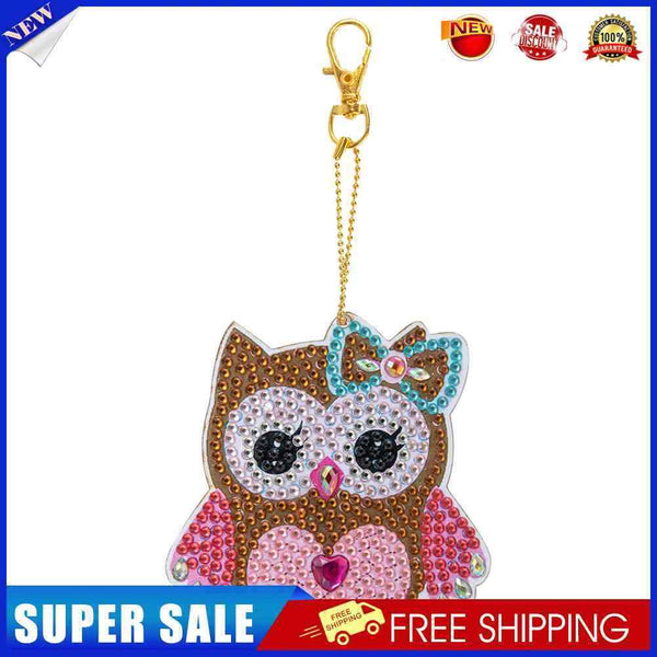 5D Diamond Painting Keychain Slap Luminous DIY Full Drill Special Shaped Pe