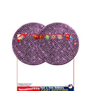 Silicone Round Non-slip Coaster - Car Accessory & Shinning Decor (Pink) Newly