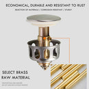 Wash Basin Bounce Drain Filter Stopper Bathtub Bathroom Plug Trap Hair Catc