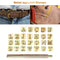 26pcs Wood Leather Punching Stamp Set Carbon Steel Metal Alphabet Stamps Newly