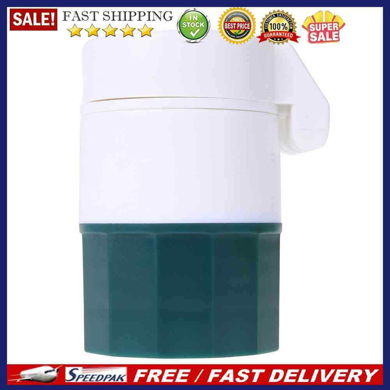 10pcs Medicine Cracker Cutter Grinding Pill Box Cutting Tablets Box(Green)