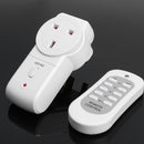 1pc UK Plug Power Outlet Light Switch Socket+1pc Wireless Remote Control Newly