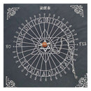 Decktop Tablecloth Crystal Pendulum Grid Divination Altar Alchemy Tarot Mat
