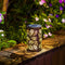 LED Solar Lantern Light Outdoor Waterproof Hollow Leaf Projection Lamp (A) Newly