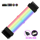 PSU Extension Cable Addressable RGB ATX 24Pin PCIe GPU Dual Triple 8-Pin Cord
