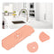 Kitchen Faucet Mat Silicone Sink Splash Guard Counter Draining Pad (Pink)