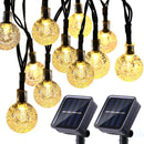 7m 30LED Crystal Balls Solar Light Waterproof Outdoor Lamps (Warm White) Newly
